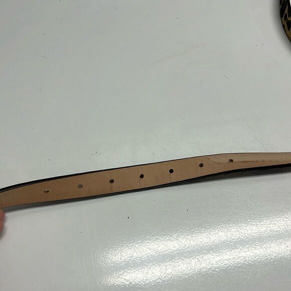 Royal Albartross Women’s Leopard Animal Print Hair Textured Adjustable Belt Med - Picture 10 of 13